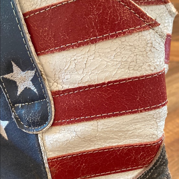 Vintage Inspired American Flag Roper Ankle height Cowboy Boots Sz 9 - Picture 9 of 9